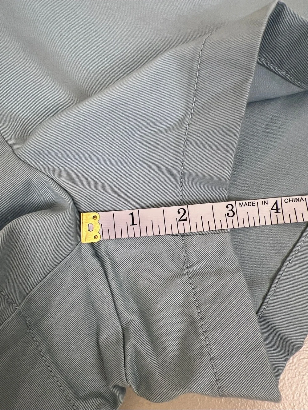 NWT J Crew 100% Cotton Chino Shorts Light Blue Size 10